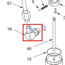 Load image into Gallery viewer, Graco 106470 FITTING, ELBOW, STR THD - item 16 highlighted in the Graco 308390EN-N parts diagram