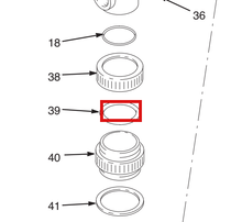 Load image into Gallery viewer, Graco 106536 Packing, O-ring - highlighted in parts diagram