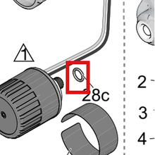 Load image into Gallery viewer, Graco 106555 Packing O-ring - item 28C highlighted in the Graco 3A3212EN parts diagram