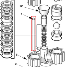 Load image into Gallery viewer, Graco 107553 SCREW, CAP, HEX HD - item 4 highlighted in the Graco 311832EN-D parts diagram