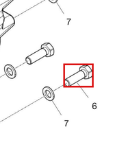 Load image into Gallery viewer, Graco 107558 Screw, Cap, Hex Hd - highlighted in parts diagram
