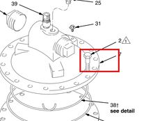 Load image into Gallery viewer, Graco 107596 Screw, Cap, Hex Hd - highlighted in parts diagram