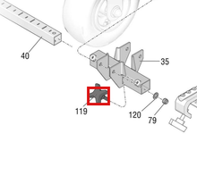 Load image into Gallery viewer, Graco 108471 Pronged Knob - highlighted in parts diagram
