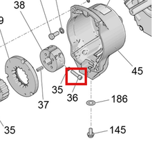 Load image into Gallery viewer, Graco 108803 Socket-Head HEX Screw - item 36 highlighted in the Graco 3A4587EN parts diagram