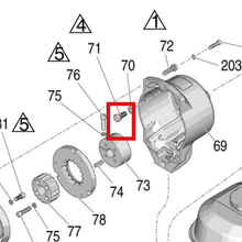 Load image into Gallery viewer, Graco 108842 HD HEX Cap Screw - item 71 highlighted in the Graco 3A3389EN parts diagram