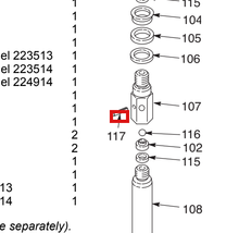 Load image into Gallery viewer, Graco 108991 Pin, Spring, Straight - highlighted in parts diagram