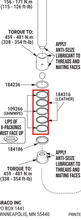 Load image into Gallery viewer, Graco 109266 Packing, Vee, UHMWPE - highlighted in parts diagram