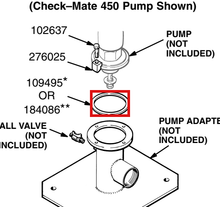 Load image into Gallery viewer, Graco 109495 Packing, O-ring - highlighted in parts diagram