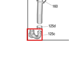 Load image into Gallery viewer, Graco 110194 180° Swivel Union Fitting - item 125C highlighted in the Graco 3A3389EN parts diagram