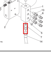 Load image into Gallery viewer, Graco 110476 Adapter, Union, Straight Swivel - highlighted in parts diagram