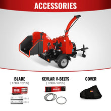 Load image into Gallery viewer, MechMaxx HONDA GX690 22HP 688cc Twin Cylinder Gasoline Engine Powered 7" Hydraulic Feeding Commerical Wood Chipper, DCH7