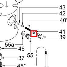 Load image into Gallery viewer, Graco 110801 PACKING, O-RING - item 41 highlighted in the Graco 308048EN-N parts diagram