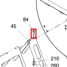 Load image into Gallery viewer, Graco 111194 Screw Cap Flang - item 84 highlighted in the Graco 313880EN-D parts diagram
