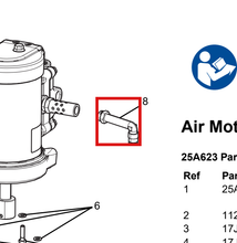 Load image into Gallery viewer, Graco 112188 Fitting, Elbow - highlighted in parts diagram