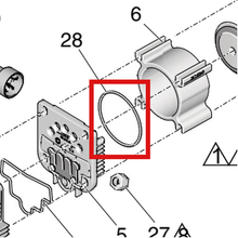 Load image into Gallery viewer, Graco 112689 Button Thread Screw - item 28 highlighted in the Graco 3A3258EN parts diagram