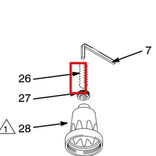 Load image into Gallery viewer, Graco 112844 SCREW, REGULATOR ADJUSTING - item 26 highlighted in the Graco 306640EN-F parts diagram