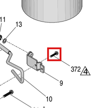 Load image into Gallery viewer, Graco 112960 Hex Flange Screw - item 372 highlighted in the Graco 3A3389EN parts diagram