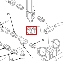 Load image into Gallery viewer, Graco 113187 Connector, Female, Tube - highlighted in parts diagram