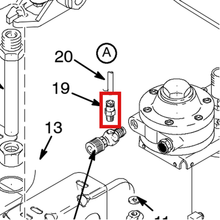 Load image into Gallery viewer, Graco 113208 FITTING,TUBE - item 19 highlighted in the Graco 308656EN-G parts diagram