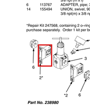 Load image into Gallery viewer, Graco 113763 Clamp, Wall Mount - highlighted in parts diagram