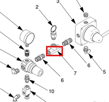 Load image into Gallery viewer, Graco 113914 Adapter, 1/4 Npt Female - highlighted in parts diagram