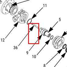 Load image into Gallery viewer, Graco 114196 SCREW, CAP, SOCKET HD - item 36 highlighted in the Graco 3A5364EN parts diagram