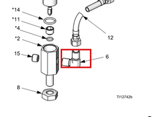 Load image into Gallery viewer, Graco 114342 Fitting, Elbow, Male - highlighted in parts diagram