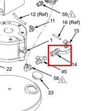 Load image into Gallery viewer, Graco 114363 Fluid Ball Valve, stainless steel, 3/8npt(fbe) - highlighted in parts diagram