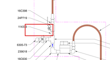 Load image into Gallery viewer, Graco 114373 Fitting, Nipple, 1/2 Npt, Sst Hex - highlighted in parts diagram