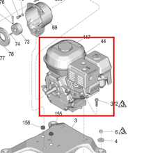 Load image into Gallery viewer, Graco 114530 5900 - 5.5hp Gasoline Engine - item 44 highlighted in the Graco 3A3389EN parts diagram