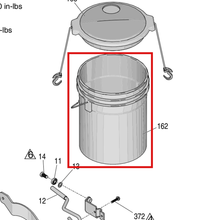 Load image into Gallery viewer, Graco 115077 Plastic Pail - item 162 highlighted in the Graco 3A3389EN parts diagram