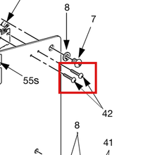 Load image into Gallery viewer, Graco 116195 SCREW, CAP, BUTTON HEAD, 8-32 - item 42 highlighted in the Graco 309227EN-N parts diagram