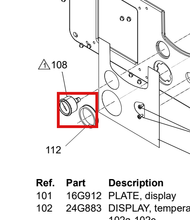 Load image into Gallery viewer, Graco 116257 Gauge,press,panel Mnt,1.5" - highlighted in parts diagram