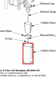 Load image into Gallery viewer, Graco 116672 Kit, Repair, Bowl - highlighted in parts diagram