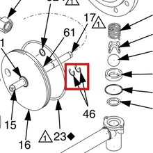 Load image into Gallery viewer, Graco 117022 CLIP, ID, C-SPRING - item 46 highlighted in the Graco 311689EN-G parts diagram