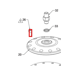 Load image into Gallery viewer, Graco 117028 Screw, Shcs, M6 X 16 - highlighted in parts diagram