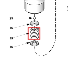 Load image into Gallery viewer, Graco 117094 Spring, Compression - highlighted in parts diagram