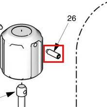Load image into Gallery viewer, Graco 117098 SCREW, SET, SHDP, M6 X 20 - item 26 highlighted in the Graco 309475EN-G parts diagram