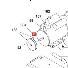 Load image into Gallery viewer, Graco 117632 - 3/16 x 1.25 Square Key - highlighted in parts diagram