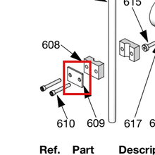 Load image into Gallery viewer, Graco 118831 COVER, CLAMP, INTEGRATOR - item 609 highlighted in the Graco 3A0870EN parts diagram