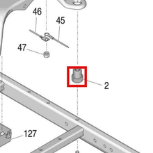 Load image into Gallery viewer, Graco 119695 Engine Mount Dampener - item 2 highlighted in the Graco 3A3389EN parts diagram