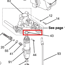 Load image into Gallery viewer, Graco 119778 5900 Retaining Spring - item 43 highlighted in the Graco 311362EN-T parts diagram