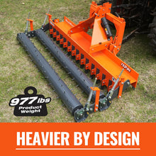 Load image into Gallery viewer, MechMaxx 84" Heavy Duty Soil Pulverizer, Double Spiked Roller, 29 Shanks, Category 1 and 2, 3 Point Hitch Tractor Attachment, TSP84D