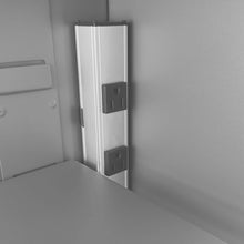 Load image into Gallery viewer, Durham Mobile, Secure, Tool Charging Cabinet, 16 Gauge, 12 Shelves, 2 Drawers, 2 Power Strips, 48 x 24 x 78 - image 11