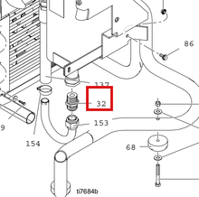 Load image into Gallery viewer, Graco 120068 Fitting, Hydraulic - highlighted in parts diagram