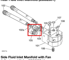 Load image into Gallery viewer, Graco 120353 O-ring 045 X .230 ID - highlighted in parts diagram