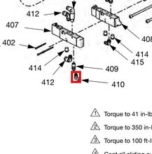 Load image into Gallery viewer, Graco 120923 Elbow,swvl,1/4tubex10-32,fxm,90deg,cm/pl - highlighted in parts diagram