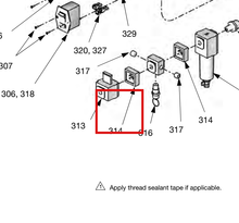 Load image into Gallery viewer, Graco 121178 Valve,1/4 Osha Lockout - highlighted in parts diagram