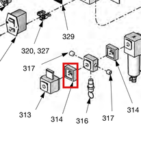Load image into Gallery viewer, Graco 121179 Clamp,norgren,quikclamp 4214-51 - highlighted in parts diagram