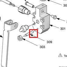 Load image into Gallery viewer, Graco 121193 Plunger,spring,1/4-20 - highlighted in parts diagram